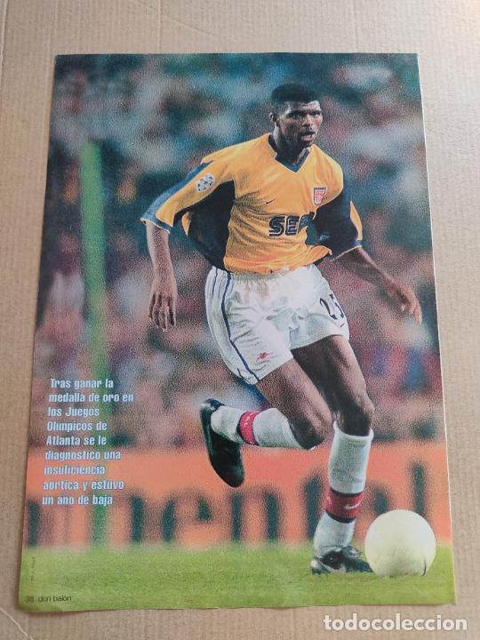 Collezionismo sportivo: NWANKWO KANU ARSENAL POSTER 1 PAG REVISTA DON BALON A&Ntilde;OS 90