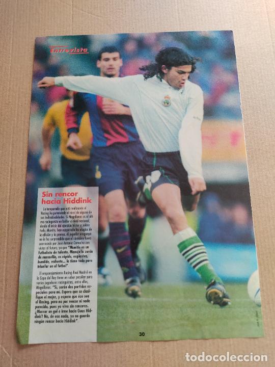 Collezionismo sportivo: FEDERICO MAGALLANES RACING DE SANTANDER POSTER 1 PAG REVISTA DON BALON A&Ntilde;OS 90 ESPA&Ntilde;A CAMACHO ALKIZA