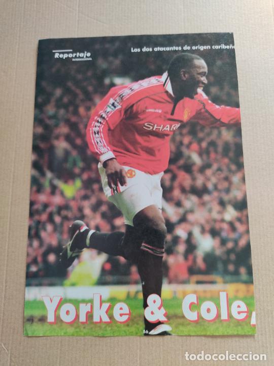 Collezionismo sportivo: DWIGHT YORKE MANCHESTER UNITED MU POSTER 1 PAG REVISTA DON BALON A&Ntilde;OS 90 + SAMMER JENS LEHMANN
