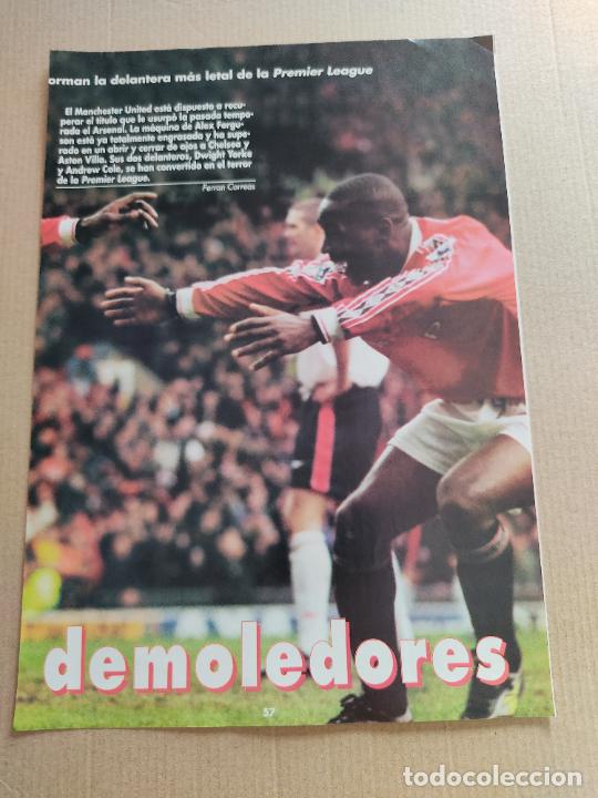 Collezionismo sportivo: ANDY COLE MANCHESTER UNITED MU POSTER 1 PAG REVISTA DON BALON A&Ntilde;OS 90 + REPORTAJE