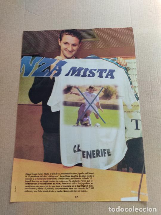 Collezionismo sportivo: MISTA TENERIFE POSTER 1 PAG REVISTA DON BALON A&Ntilde;OS 90 + REPORTAJE BABANGIDA NAN RIBERA MARCOS VALES
