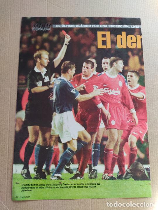 Collezionismo sportivo: EVERTON LIVERPOOL CARRAGHER GERRARD MICHAEL OWEN POSTER 1 PAG REVISTA DON BALON A&Ntilde;OS 90 TO&Ntilde;ITO