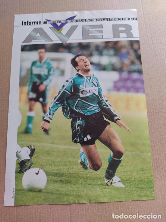 Sammelleidenschaft Sport: ALFONSO PEREZ MU&Ntilde;OZ REAL BETIS TIPO POSTER 1 PAG REVISTA DON BALON A&Ntilde;OS 90