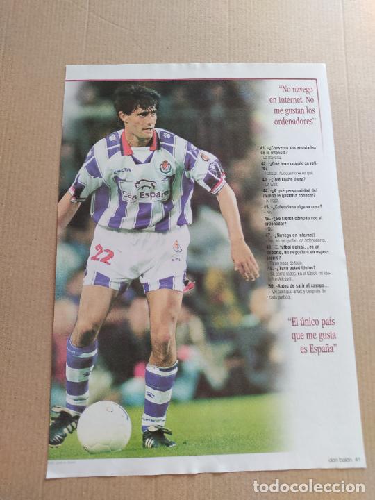 Sammelleidenschaft Sport: JOSE LUIS PEREZ CAMINERO REAL VALLADOLID ENTREVISTA TIPO POSTER 1 PAG REVISTA DON BALON A&Ntilde;OS 90