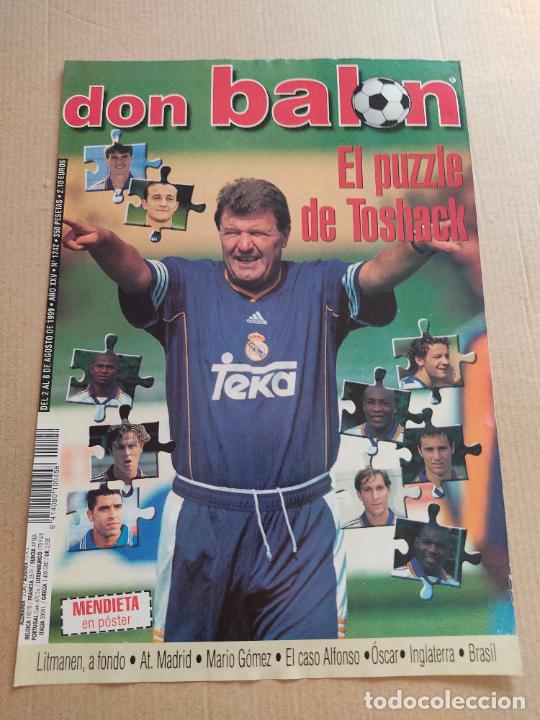 Sammelleidenschaft Sport: JOHN TOSHACK REAL MADRID TIPO POSTER PORTADA 1 PAG REVISTA DON BALON A&Ntilde;OS 90 + LITMANEN LIVERPOOL..