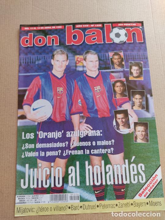 Sammelleidenschaft Sport: FRANK RONALD DE BOER BARCELONA BAR&Ccedil;A TIPO POSTER PORTADA 1 PAG REVISTA DON BALON A&Ntilde;OS 90