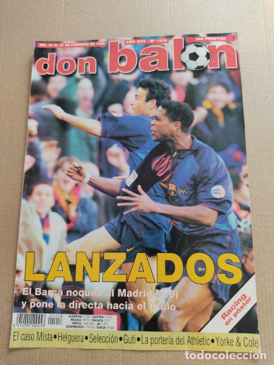Sammelleidenschaft Sport: LUIS ENRIQUE PATRICK KLUIVERT BARCELONA BAR&Ccedil;A TIPO POSTER PORTADA 1 PAG REVISTA DON BALON A&Ntilde;OS 90