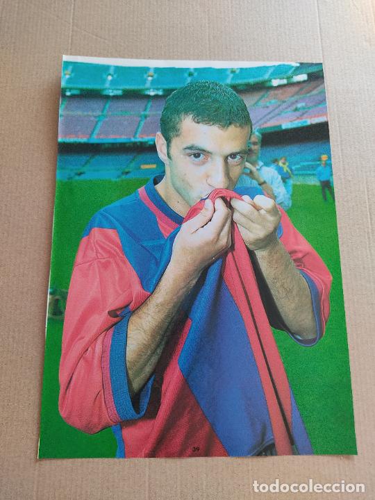 Sammelleidenschaft Sport: SIMAO SABROSA FREDERIC DEHU BARCELONA BAR&Ccedil;A DOBLE POSTER 1 PAG REVISTA DON BALON A&Ntilde;OS 90