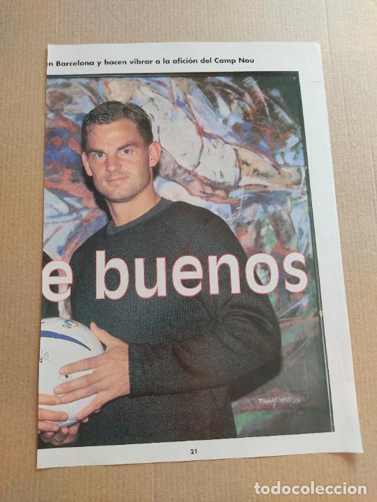 Sammelleidenschaft Sport: RONALD DE BOER BARCELONA BAR&Ccedil;A POSTER 1 PAG REVISTA DON BALON A&Ntilde;OS 90 + REPORTAJE FRANK DE BOER