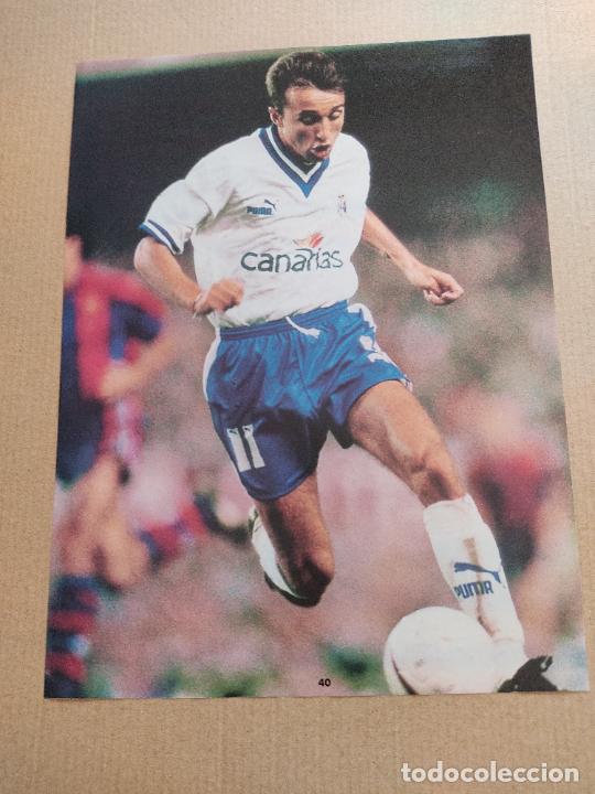 Sammelleidenschaft Sport: JUANELE TENERIFE POSTER 1 PAG REVISTA DON BALON A&Ntilde;OS 90 + ENTREVISTA COBOS ESPANYOL PSG