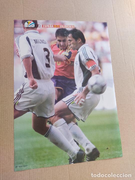 Sammelleidenschaft Sport: RAUL GONZALEZ ESPA&Ntilde;A VS ESLOVENIA EURO 2000 EUROCOPA POSTER 1 PAG REVISTA DON BALON A&Ntilde;OS 90 HIERRO