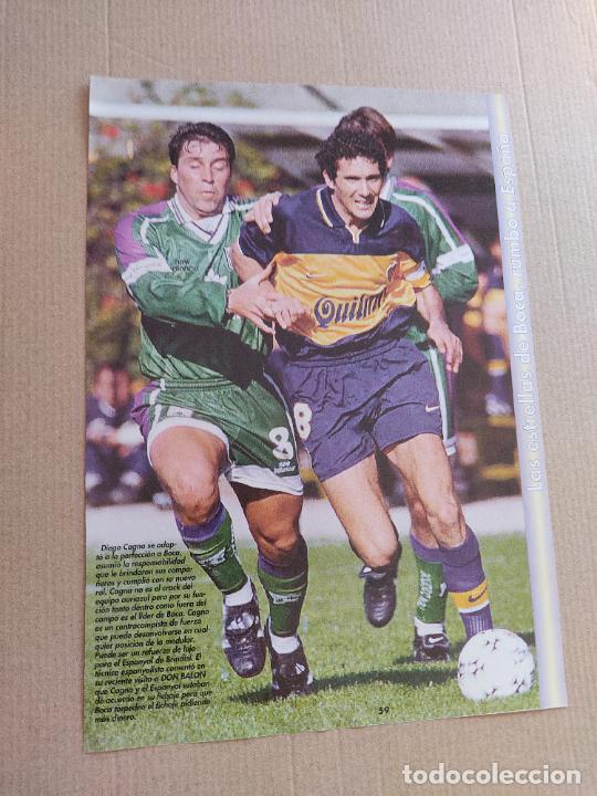 Sammelleidenschaft Sport: DIEGO CAGNA BOCA JUNIORS POSTER 1 PAG REVISTA DON BALON A&Ntilde;OS 90 + ROBERT PIRES MALDINI DENNIS SCHULP
