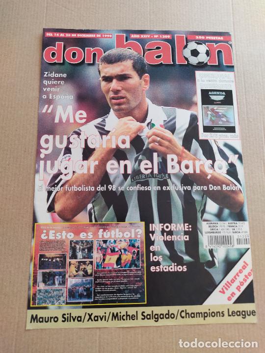 Sammelleidenschaft Sport: ZINEDINE ZIDANE FRANCIA JUVENTUS TIPO POSTER 1 PAG PORTADA REVISTA DON BALON A&Ntilde;OS 90