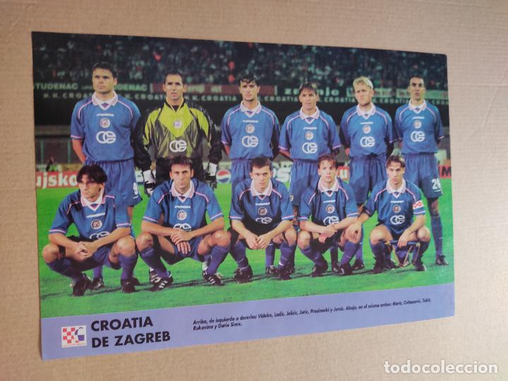 Sammelleidenschaft Sport: CROACIA ZAGREB COPA EUROPA PLANTILLA POSTER 1 PAG REVISTA DON BALON A&Ntilde;OS 90 + REPORTAJE OLYMPIAKOS