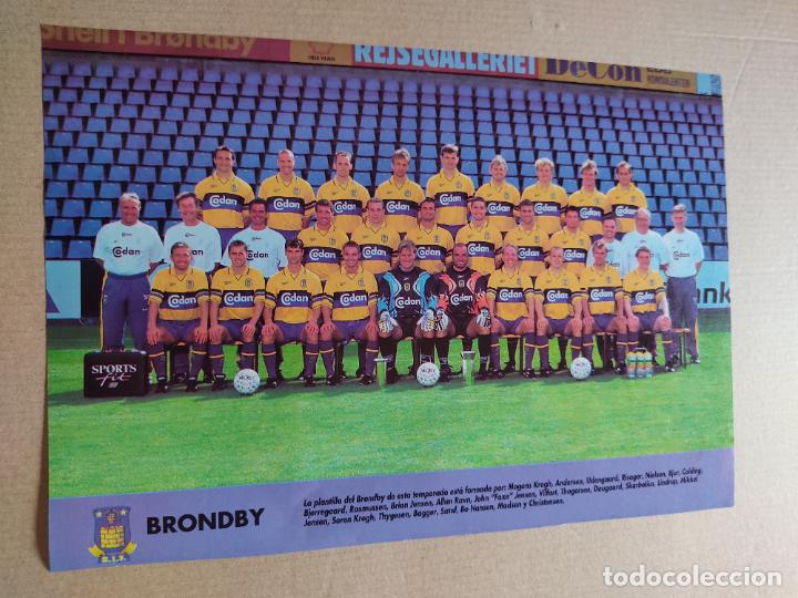 Sammelleidenschaft Sport: BRONDBY COPA EUROPA PLANTILLA POSTER 1 PAG REVISTA DON BALON A&Ntilde;OS 90 REPORTAJE MANCHESTER UNITED