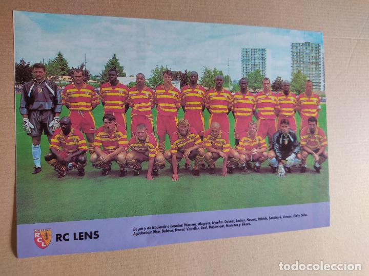 Sammelleidenschaft Sport: RC LENS COPA EUROPA EQUIPO PLANTILLA POSTER 1 PAG REVISTA DON BALON A&Ntilde;OS 90 REPORTAJE BRONDBY