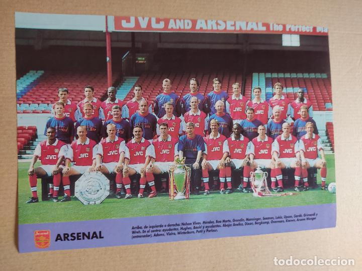 Sammelleidenschaft Sport: ARSENAL COPA EUROPA EQUIPO PLANTILLA POSTER 1 PAG REVISTA DON BALON A&Ntilde;OS 90 REPORTAJE RC LENS