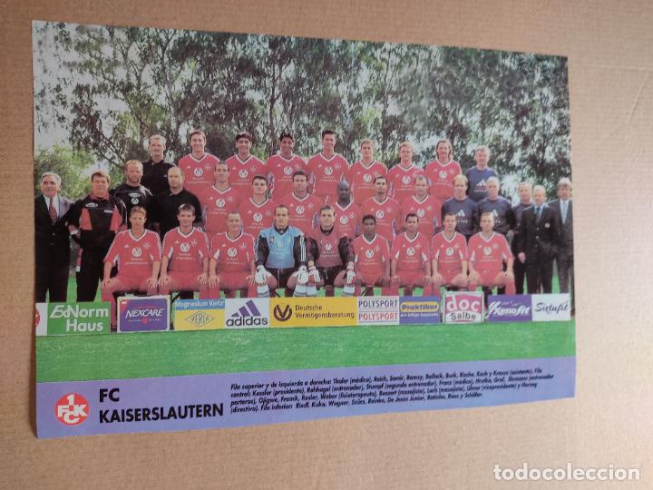 Sammelleidenschaft Sport: KAISERSLAUTERN COPA EUROPA PLANTILLA POSTER 1 PAG REVISTA DON BALON A&Ntilde;OS 90 REPORTAJE DINAMO KIEV