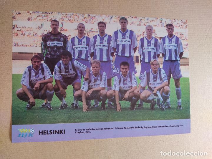 Sammelleidenschaft Sport: HELSINKI EQUIPO COPA EUROPA PLANTILLA POSTER 1 PAG REVISTA DON BALON A&Ntilde;OS 90 REPORTAJE BENFICA