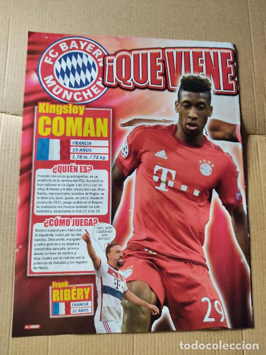 Coleccionismo deportivo: KINGSLEY COMAN BAYERN MUNICH TIPO POSTER 1 PAG REVISTA JUGON + INFORMACI&Oacute;N Y DATOS