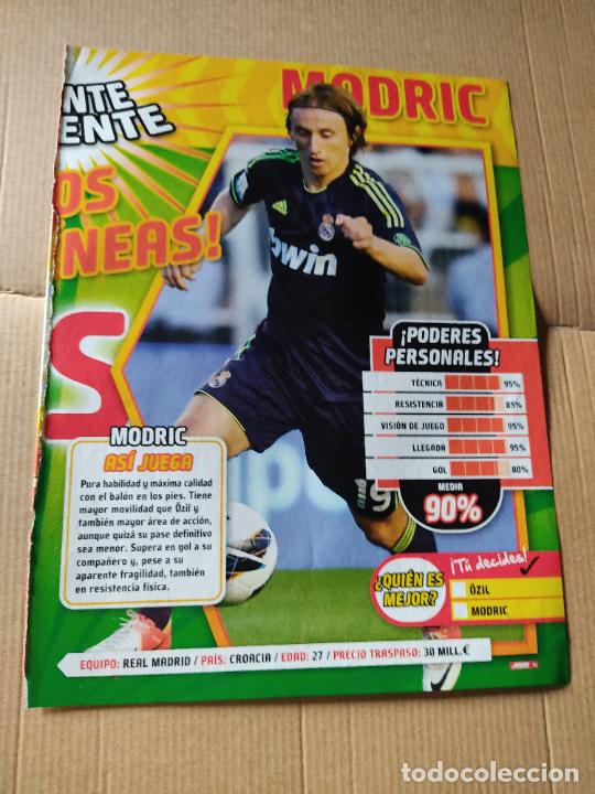 Coleccionismo deportivo: LUKA MODRIC REAL MADRID TIPO POSTER 1 PAG REVISTA JUGON + INFORMACI&Oacute;N Y DATOS