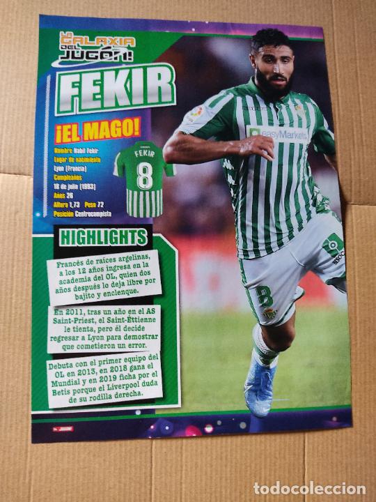 Coleccionismo deportivo: NABIL FEKIR REAL BETIS TIPO POSTER 1 PAG REVISTA JUGON INFORMACI&Oacute;N Y DATOS + REPORTAJE VILLARREAL