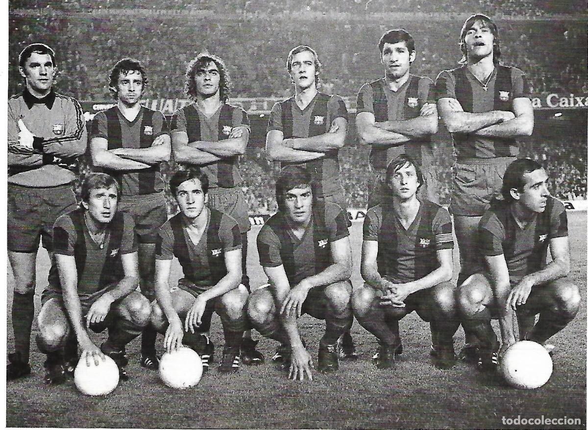 Coleccionismo deportivo: BAR&Ccedil;A: Gran recorte de a temporada 77-78, Campeones de Copa del Rey