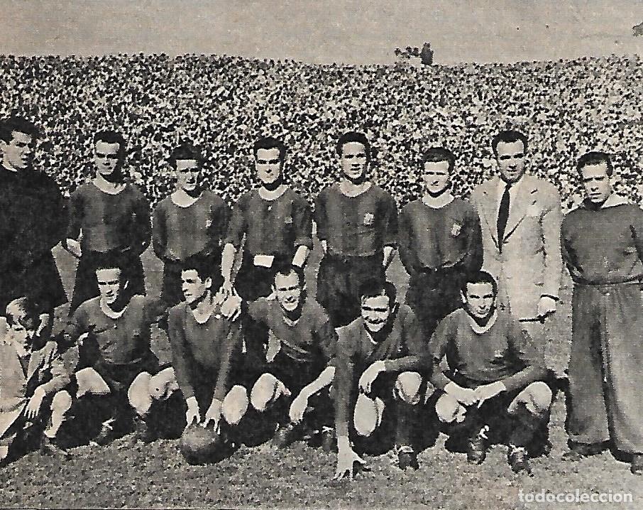 Coleccionismo deportivo: BAR&Ccedil;A: Recorte de la temporada 47-48,Campeones de Liga