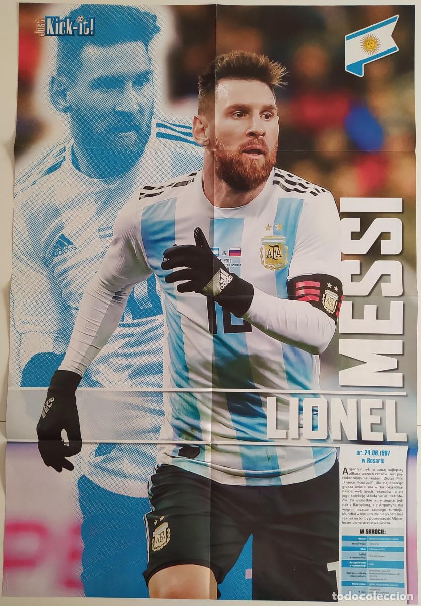Coleccionismo deportivo: P&oacute;ster Lionel Messi Selecci&oacute;n Argentina de F&uacute;tbol
