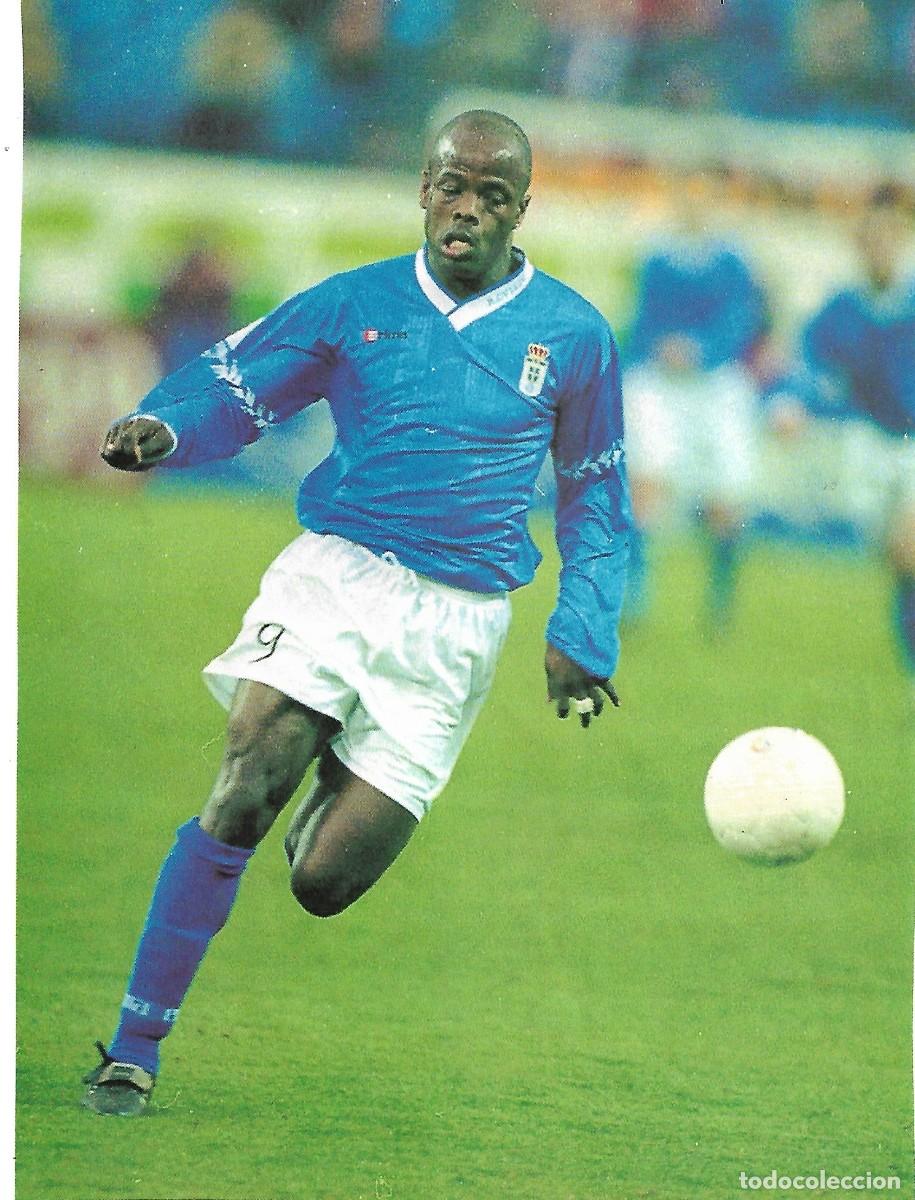 Coleccionismo deportivo: REAL OVIEDO Y ATL&Eacute;TICO DE MADRID: Minip&oacute;ster de DELY VALD&Eacute;S y JOSE MARI (anverso y reverso). 1999