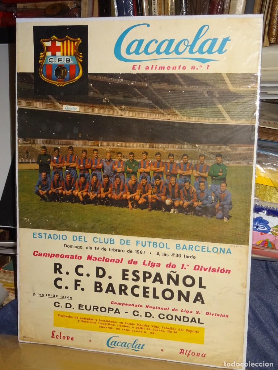 Explícito aliviar Recogiendo hojas cartel rcd español - cf barcelona 1967 - 65 x 4 - Compra venta en  todocoleccion