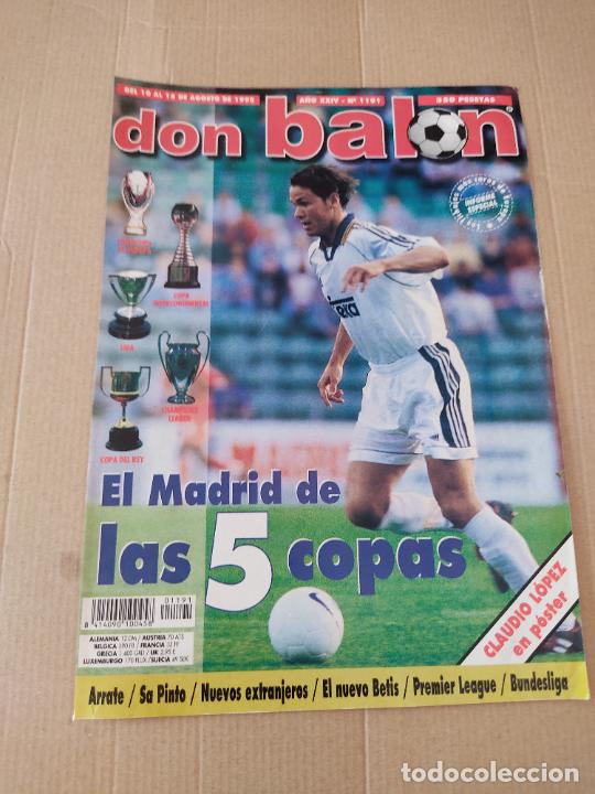 Sammelleidenschaft Sport: FERNANDO REDONDO REAL MADRID TIPO POSTER PORTADA 1 PAG REVISTA DON BALON A&Ntilde;OS 90