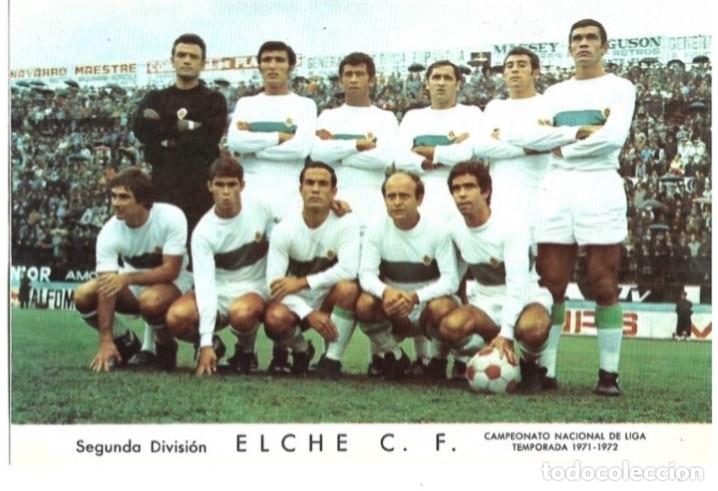 Sammelleidenschaft Sport: ELCHE CF: L&aacute;mina de un equipo de la temporada 70-71