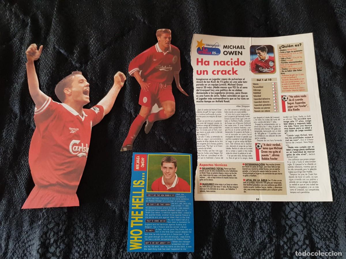Collectionnisme sportif: Lote 14 recortes de prensa y revistas Michael Owen (Liverpool / Inglaterra)