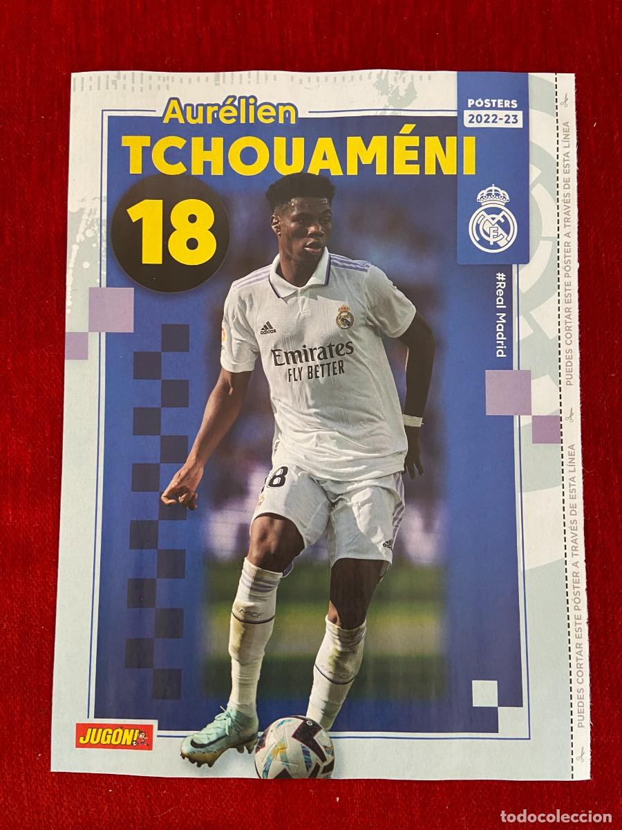 Colecionismo desportivo: CARTEL POSTER JUGON TCHOUAMENI REAL MADRID Y JOSELU ESPAÑOL ESPANYOL TEMPORADA 2022 2023