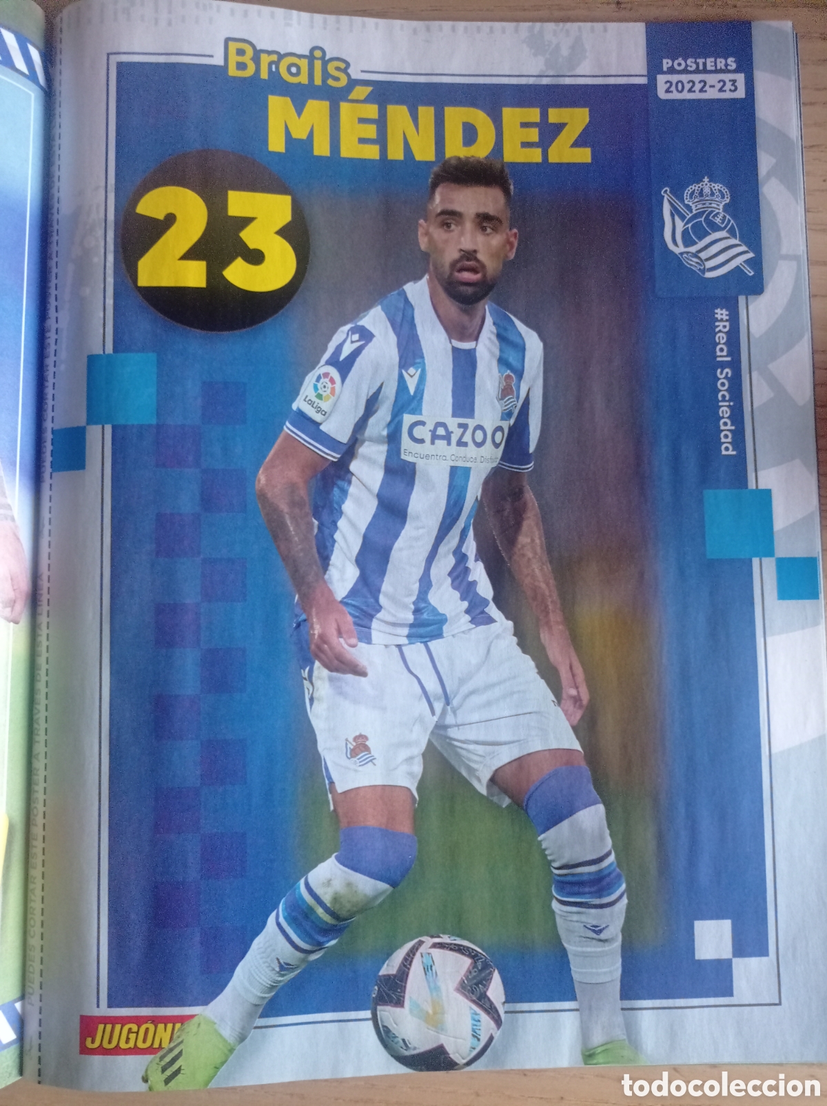 Collectionnisme sportif: P&Oacute;STER BRAIS M&Eacute;NDEZ REAL SOCIEDAD - CASTELLANOS GIRONA FC REVISTA JUG&Oacute;N TEMPORADA 2022 2023