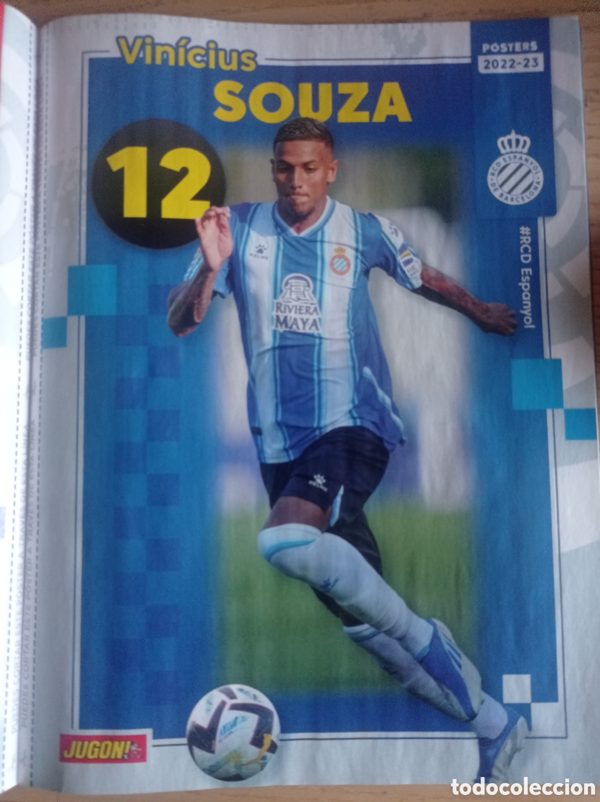 Collectionnisme sportif: P&Oacute;STER SOUZA RCD ESPANYOL - PORTU GETAFE CF REVISTA JUG&Oacute;N TEMPORADA 2022 2023