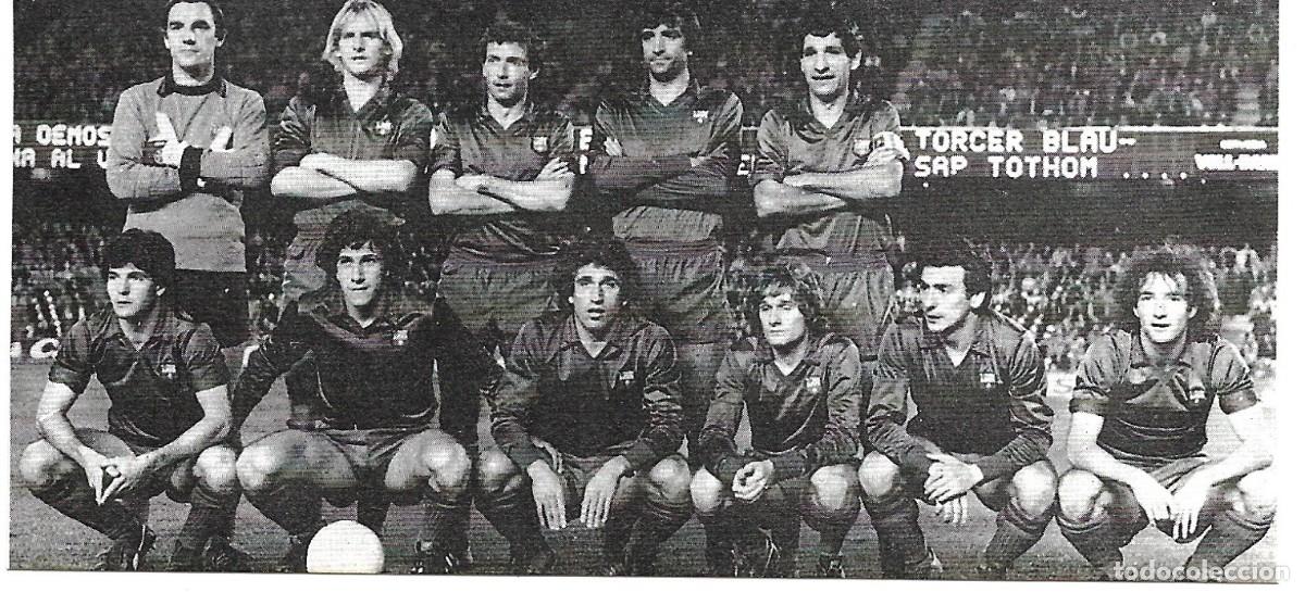 Coleccionismo deportivo: BAR&Ccedil;A: Recorte de un equipo de 1981 - Foto 1