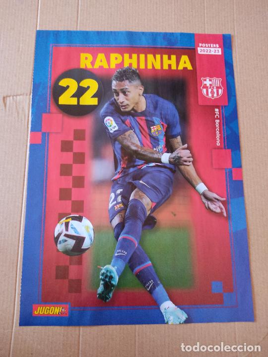 Collectionnisme sportif: RAPHINHA BARCELONA BAR&Ccedil;A GRIEZMANN ATLETICO MADRID 22-23 DOBLE P&Oacute;STER 1 P&Aacute;G REVISTA JUG&Oacute;N 2022-2023