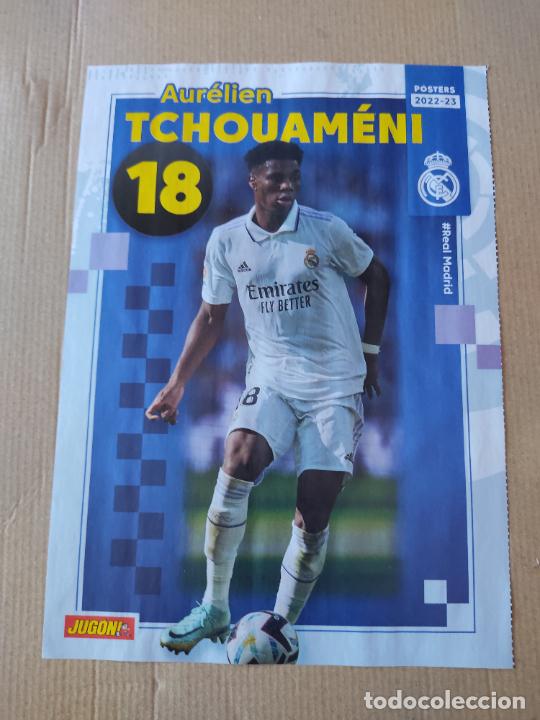 Collectionnisme sportif: TCHOUAMENI REAL MADRID JOSELU ESPANYOL 22-23 DOBLE P&Oacute;STER 1 P&Aacute;G REVISTA JUG&Oacute;N 2022-2023