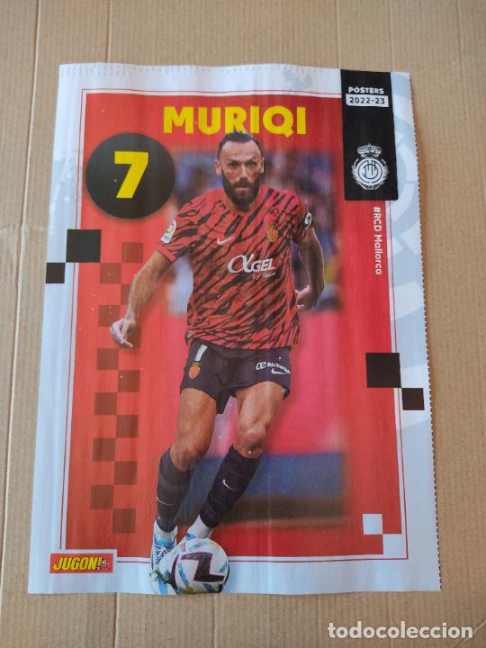 Collectionnisme sportif: MURIQI REAL MALLORCA GONZALO PLATA VALLADOLID 22-23 DOBLE P&Oacute;STER 1 P&Aacute;G REVISTA JUG&Oacute;N 2022-2023