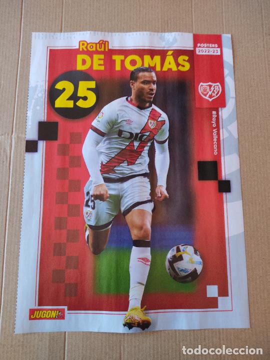 Sammelleidenschaft Sport: RDT RAUL DE TOMAS RAYO VALLECANO LUIS MILLA GETAFE 22-23 DOBLE P&Oacute;STER 1 P&Aacute;G REVISTA JUG&Oacute;N 2022-2023