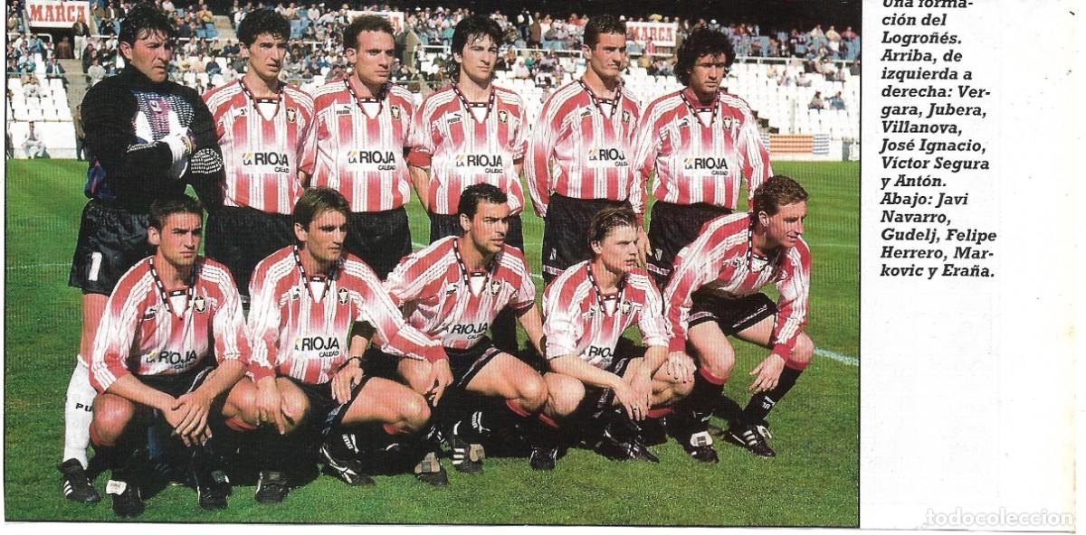 Coleccionismo deportivo: CD. LOGRO&Ntilde;&Eacute;S: Recorte de la temporada 94-95 - Foto 1