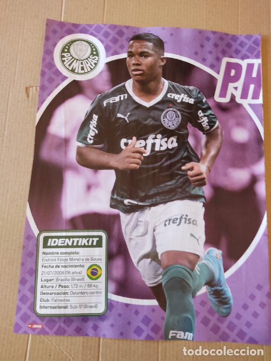 Collectionnisme sportif: ENDRICK PALMEIRAS BRASIL ROOKIE POSTER 1 PAG REVISTA JUGON