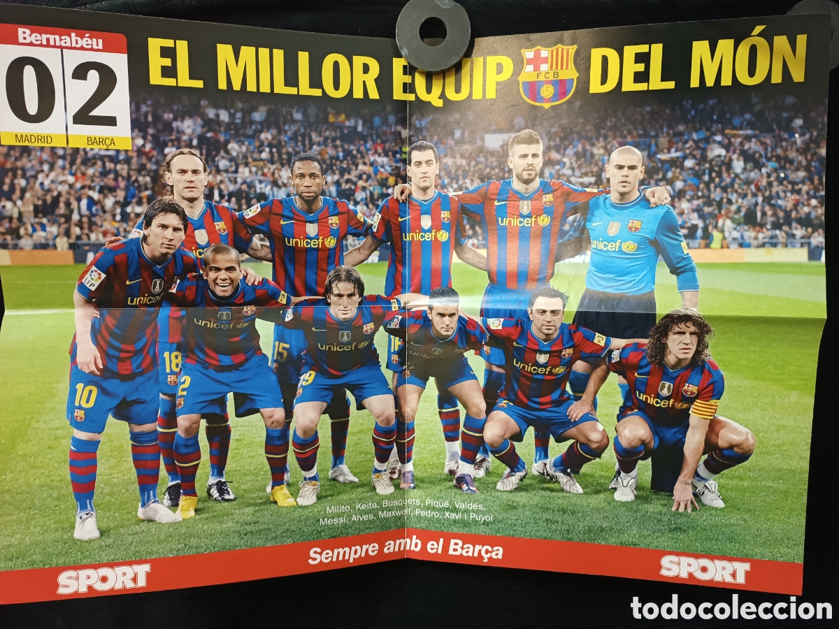 Sammelleidenschaft Sport: F.C.Barcelona poster el millor equip del Mon, sport,