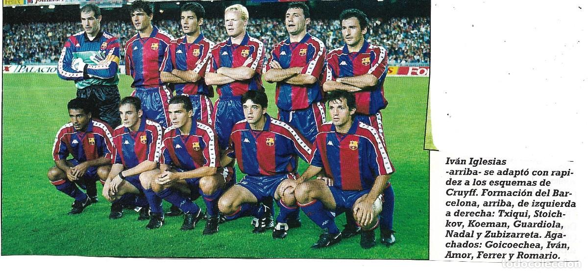 Coleccionismo deportivo: BAR&Ccedil;A: Recorte de la temporada 93-94 - Foto 1