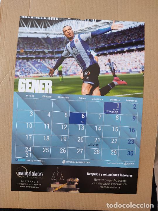 Collectionnisme sportif: RDT RAUL DE TOMAS GENER TIPO LAMINA POSTER 1 P&Aacute;GINA CALENDARIO 2022 ESPANYOL LIGA FUTBOL 21-22