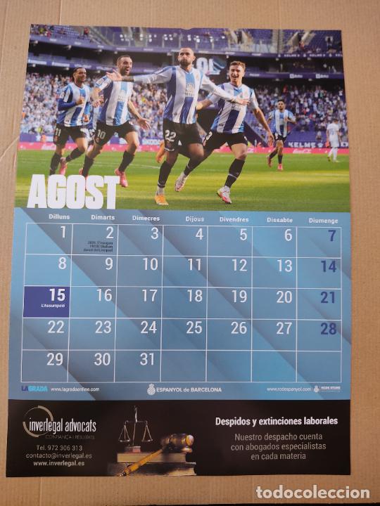 Collectionnisme sportif: PEDROSA DARDER ALEIX VIDAL RDT TIPO LAMINA POSTER 1 P&Aacute;G CALENDARIO 2022 ESPANYOL LIGA FUTBOL 21-22