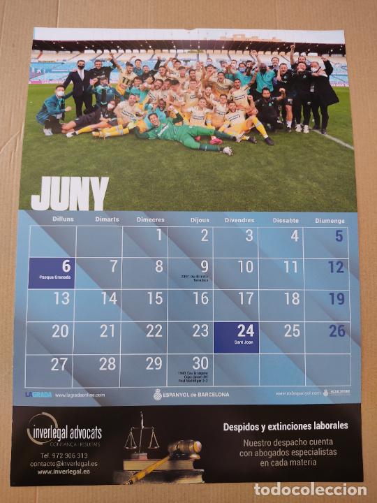 Collectionnisme sportif: EQUIPO PLANTILLA TIPO LAMINA POSTER 1 P&Aacute;GINA CALENDARIO 2022 ESPANYOL LIGA FUTBOL 21-22