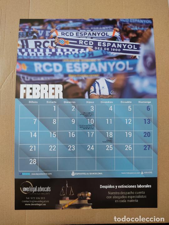 Collectionnisme sportif: AFICI&Oacute;N FEBRER AFICIONADOS TIPO LAMINA POSTER 1 P&Aacute;GINA CALENDARIO 2022 ESPANYOL LIGA FUTBOL 21-22
